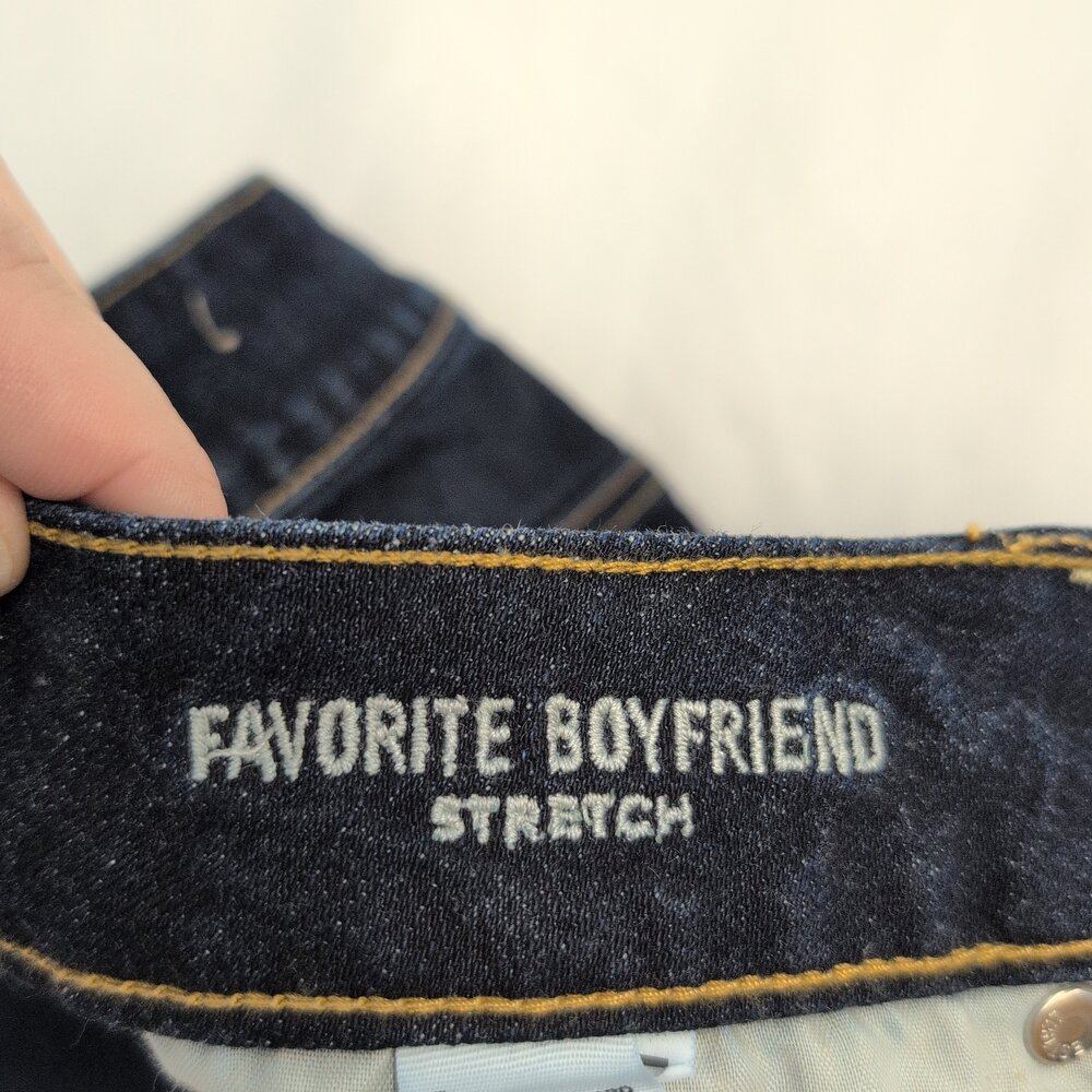 American Eagle Boyfriend Jeans Dark Wash Size 6 - Picture 5 of 13